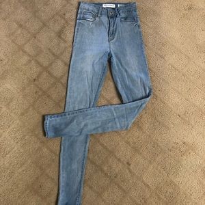 Pacsun Light Wash High Rise Skinny Jeans